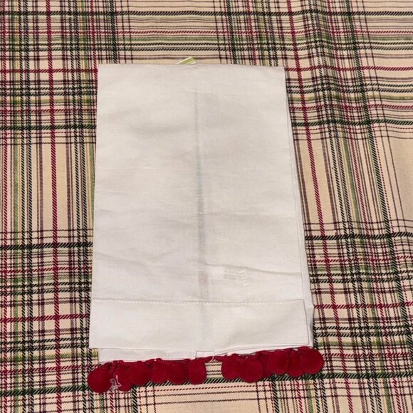 NEW Embroidered Tea Towel Merry Christmas Y’All Palmetto Tree Christmas Lights - Picture 5 of 7